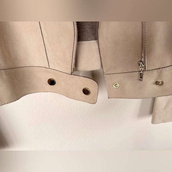 Lafayette 148 New York Tan Leather Jacket - Picture 4 of 7